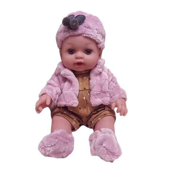 New re-born doll - 12 -inch realistic vinyl feel ,  Baby Girl Set. - Adorable - Picture 3 of 6
